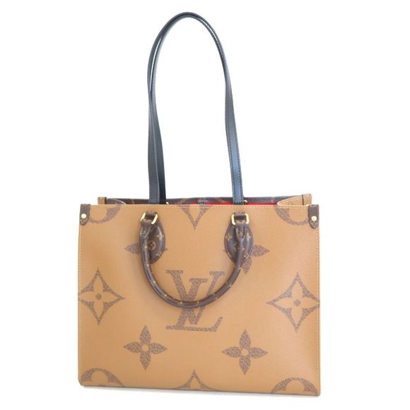 Louis Vuitton Tote Bag On The Go Monogram Rivers Brown MM 2way Shoulder Bag - Picture 1 of 7